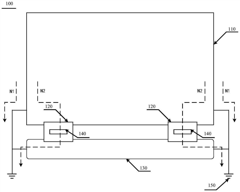 Display module, display device and electrostatic isolation method