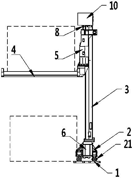 Rotary parking equipment assembly