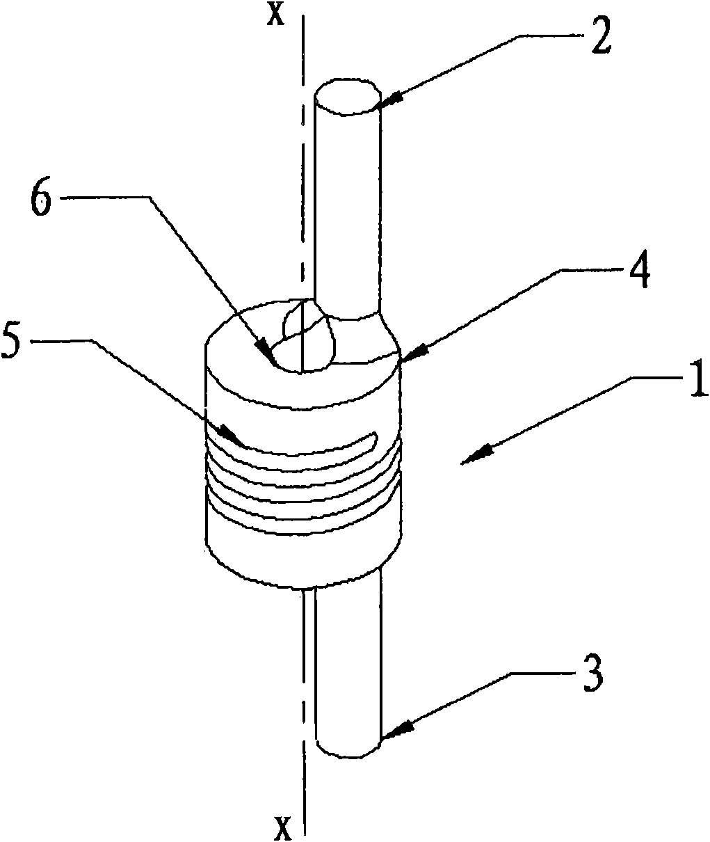 Spinal column dynamic connection rod