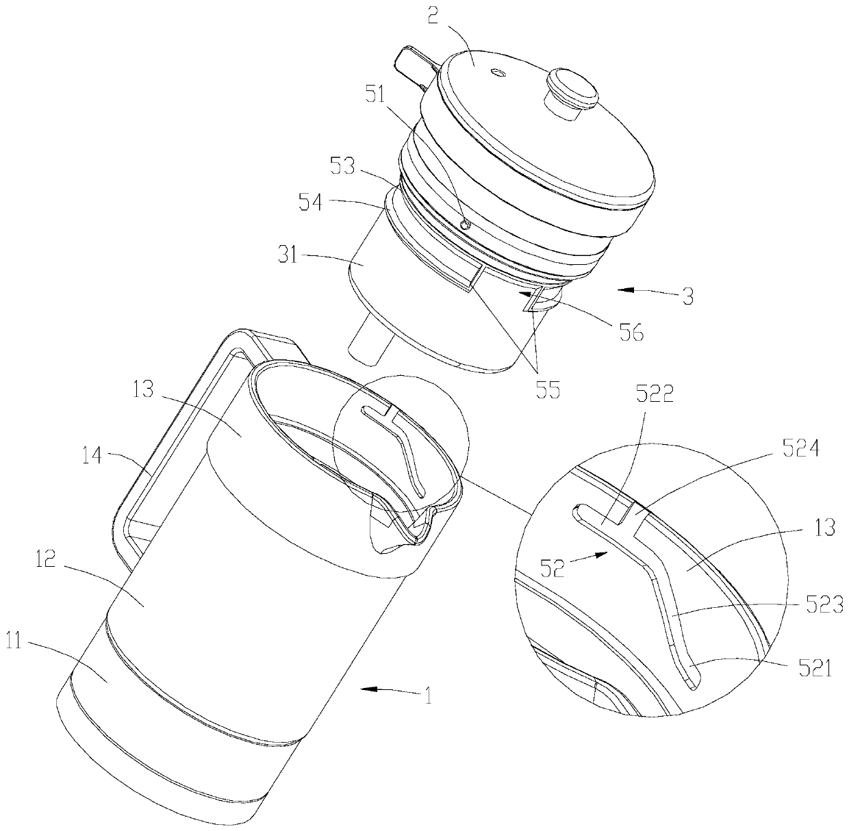 Siphoning type tea boiler