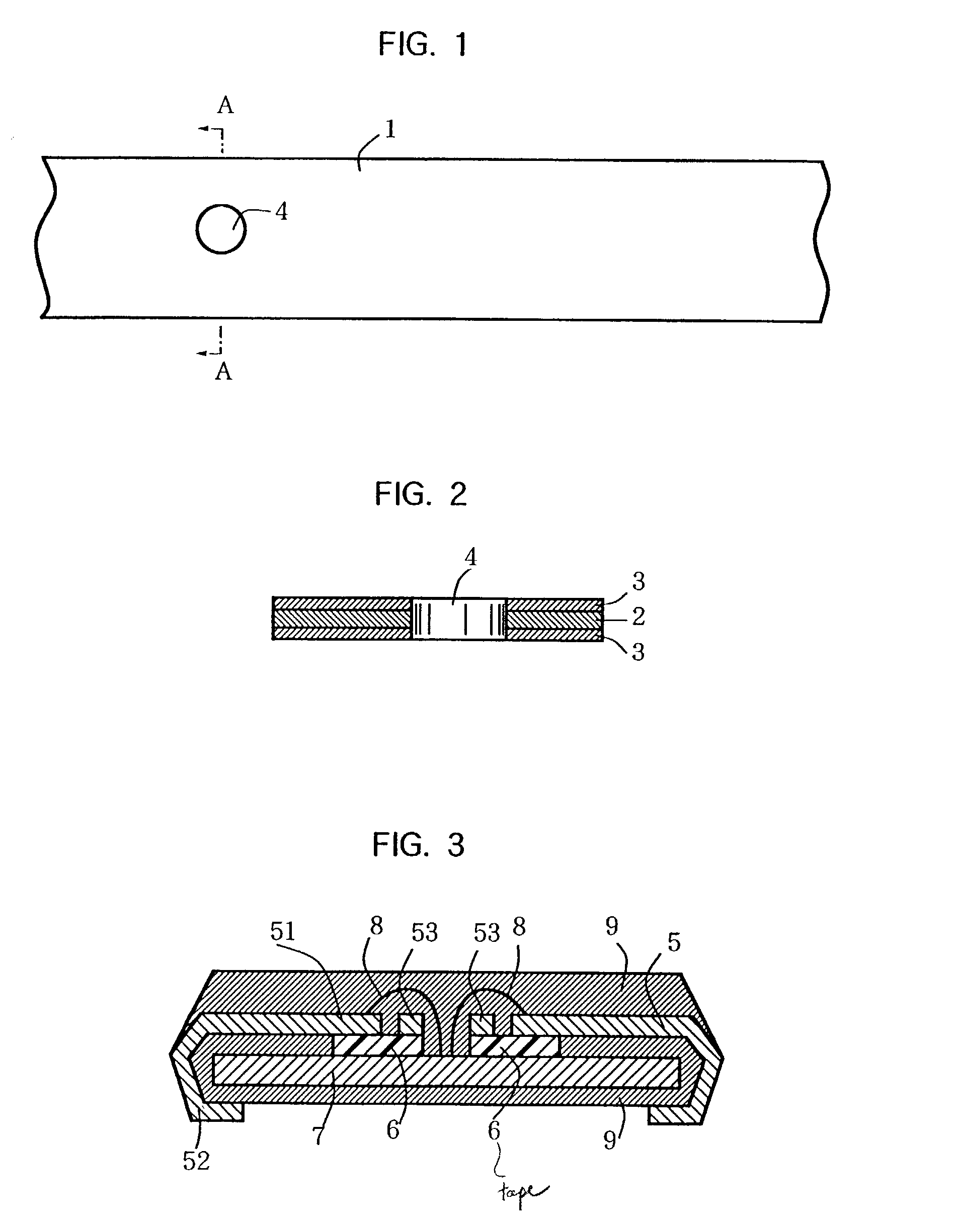 Punched adhesive tape for semiconductor, method of manufacturing lead frame with the adhesive tape, lead frame with the adhesive tape, and semiconductor device comprising the lead frame