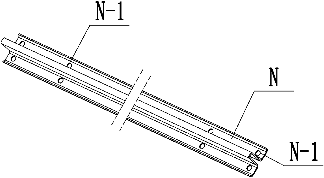 N-shaped steel beam two-end synchronous punching equipment