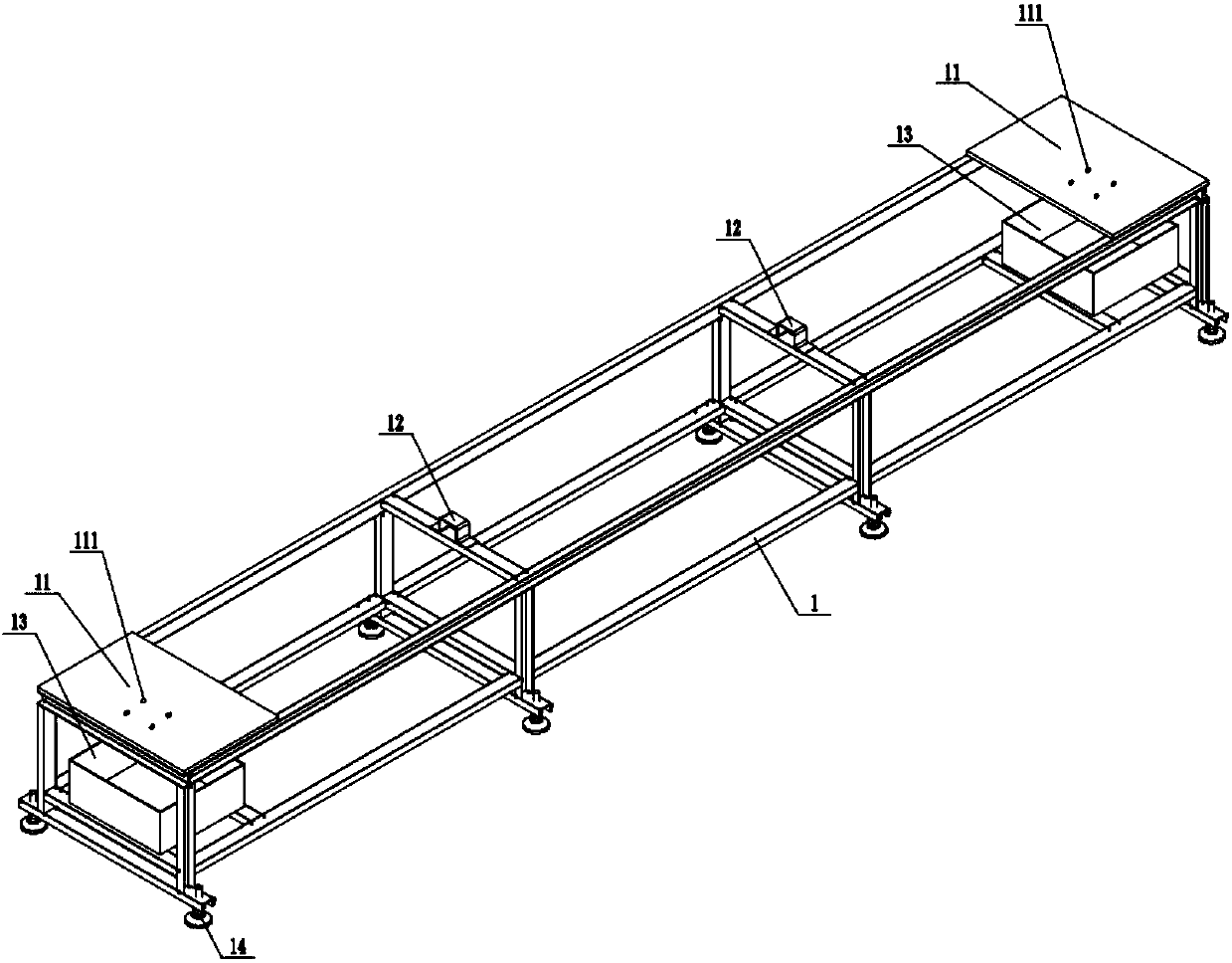 N-shaped steel beam two-end synchronous punching equipment