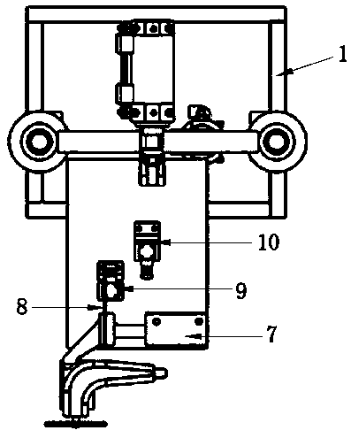 Automatic grinding mechanism for automobile body