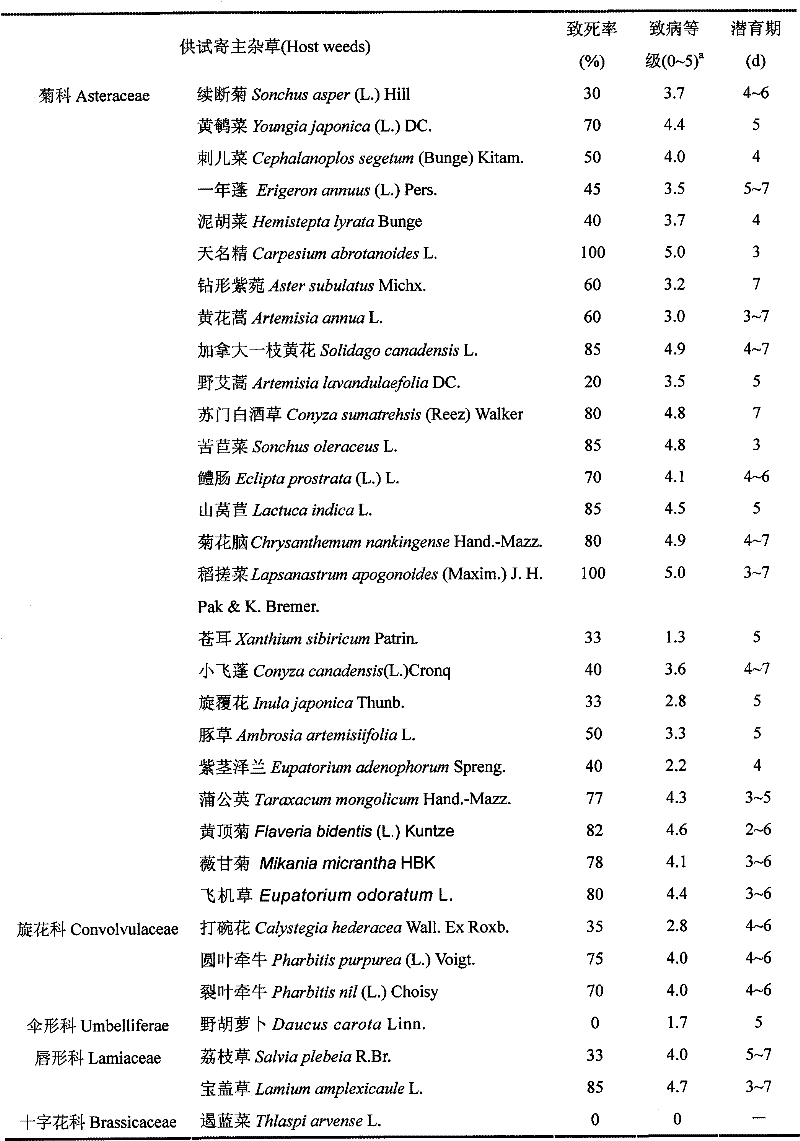 Microsclerotium bacterial strain and method for biological weed control therewith