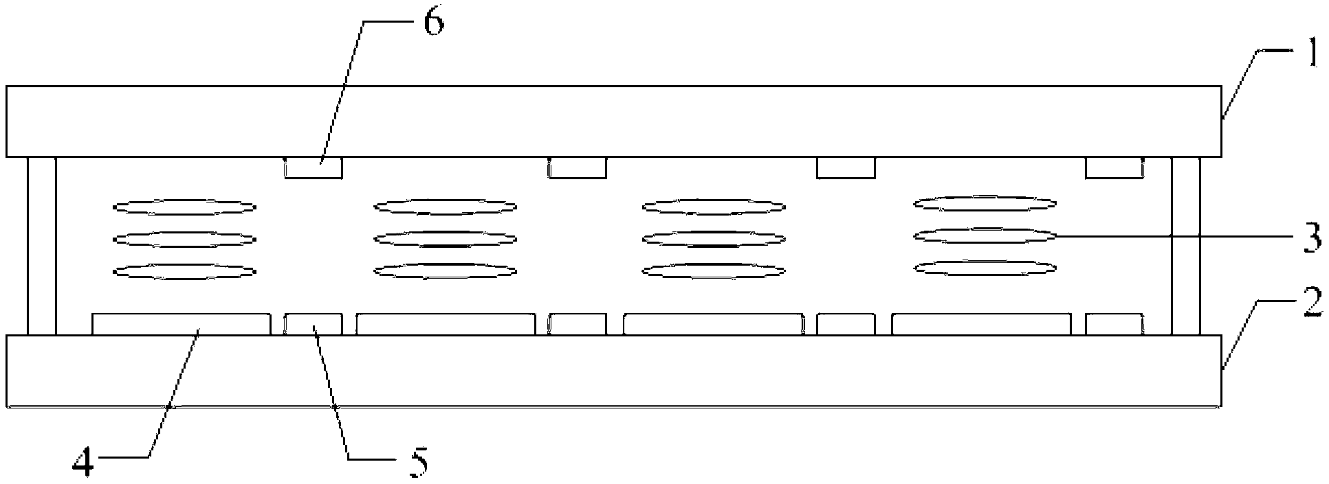 Capacitive embedded touch screen and display device