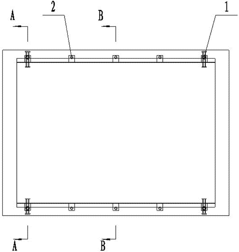 Device and method for fixing track plate and cement emulsified asphalt slurry template