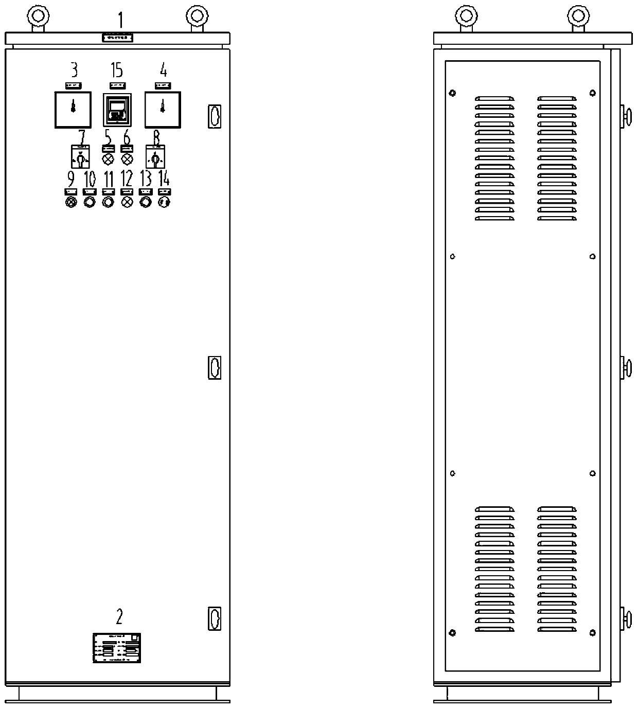 DC-AC inverter device for ship regional power distribution