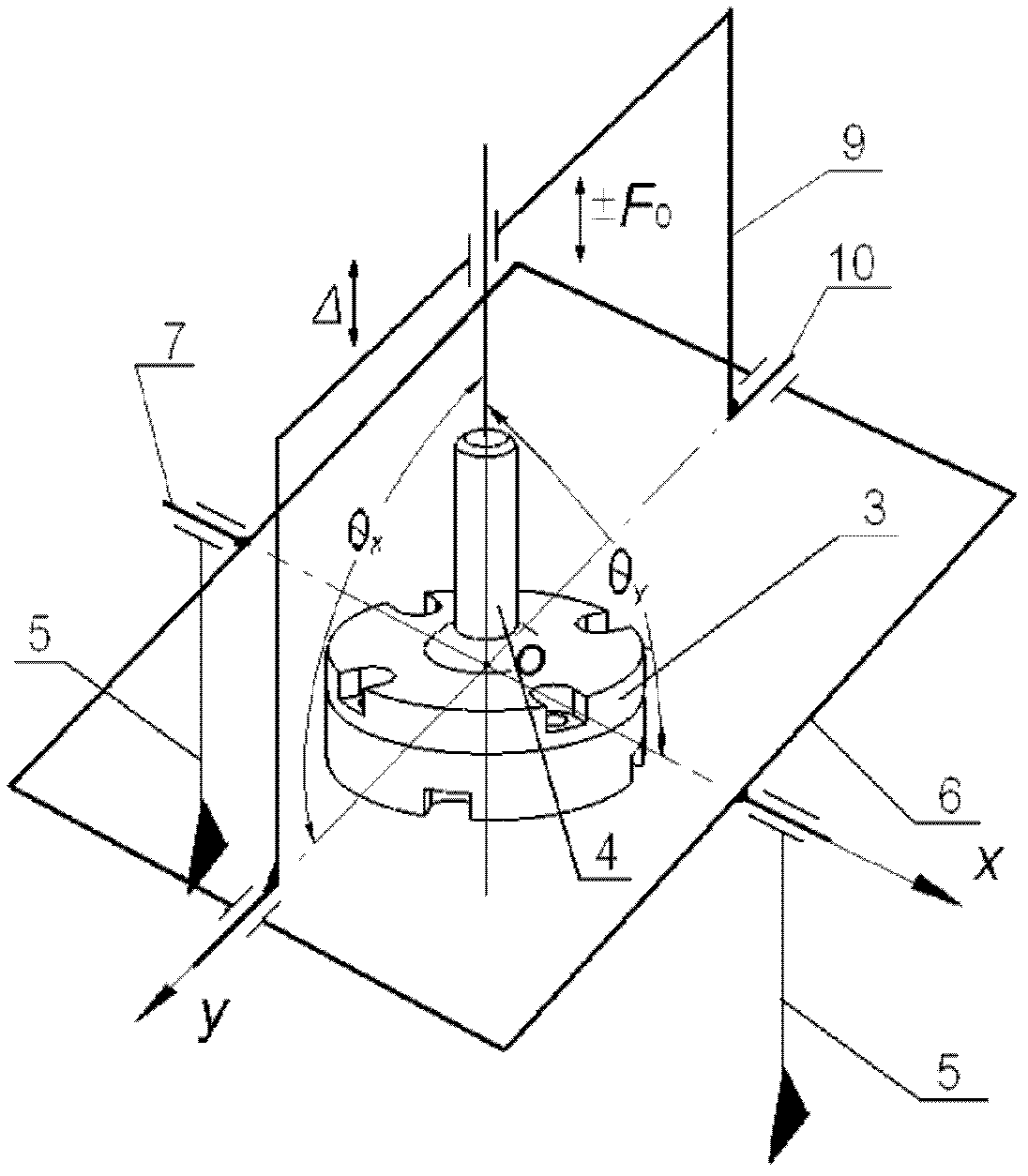Precision spherical hinge clearance-measuring instrument and measurement method