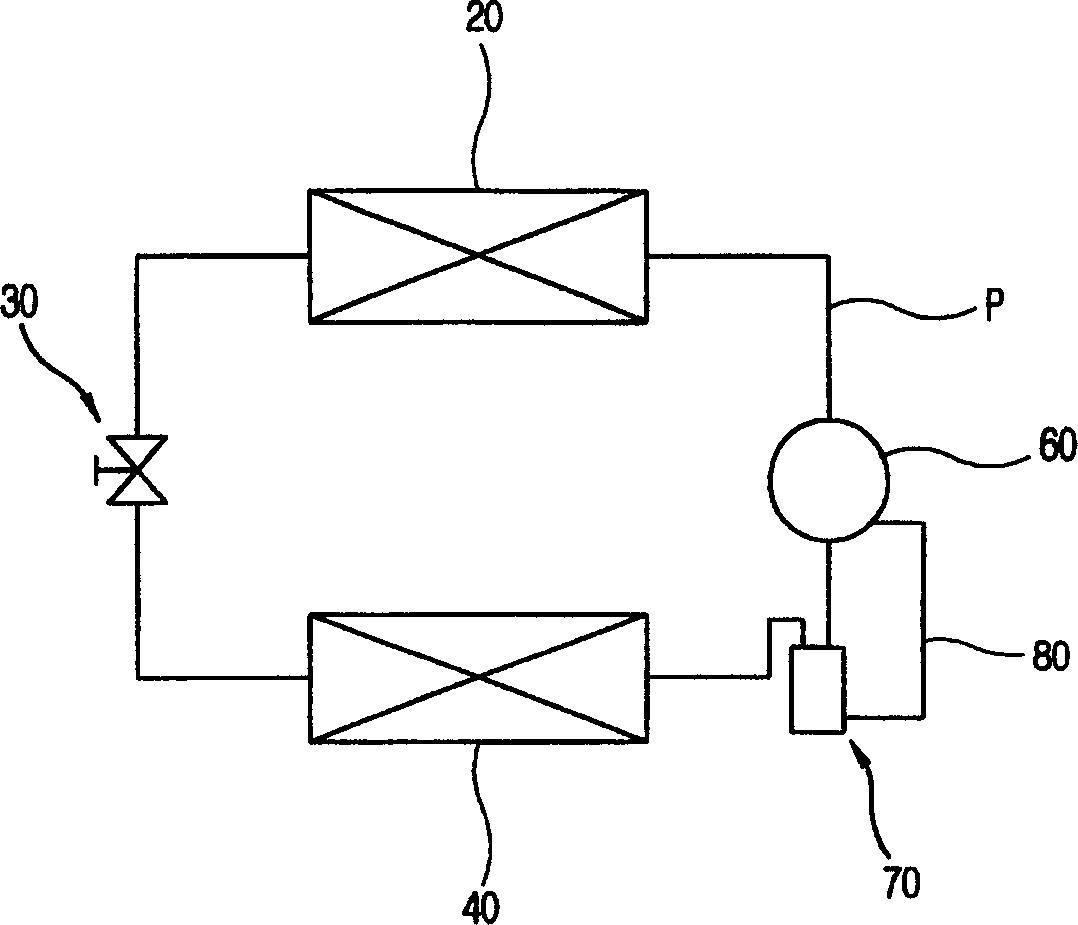 Cooling structure of circular-core compressor