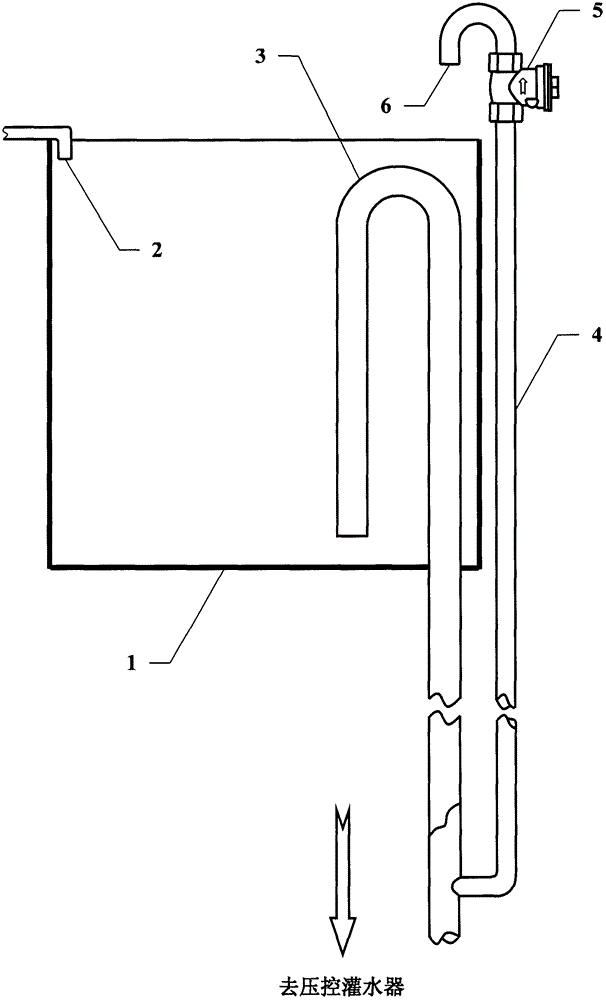 Method for making siphon type intermittent water supply device overcome gas blockage