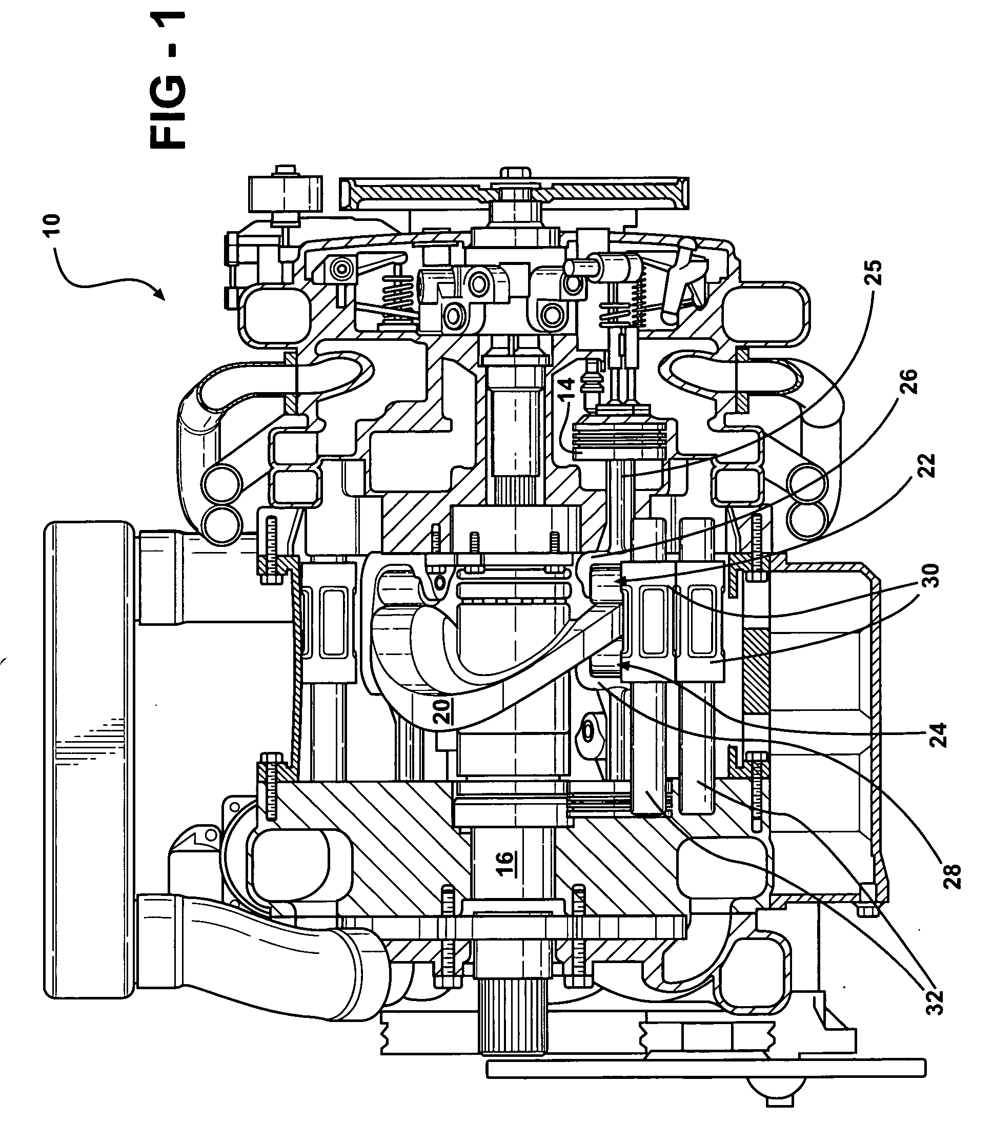 Lash adjustment for piston rollers