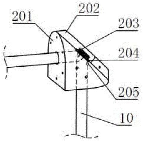 A scara-like robot with a laser beam inside