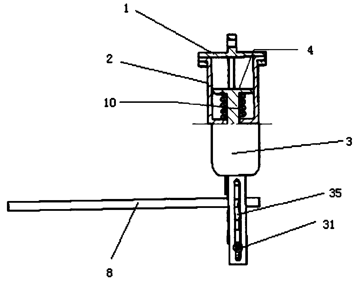 An off-line protection pole device for transmission line pole and tower structure
