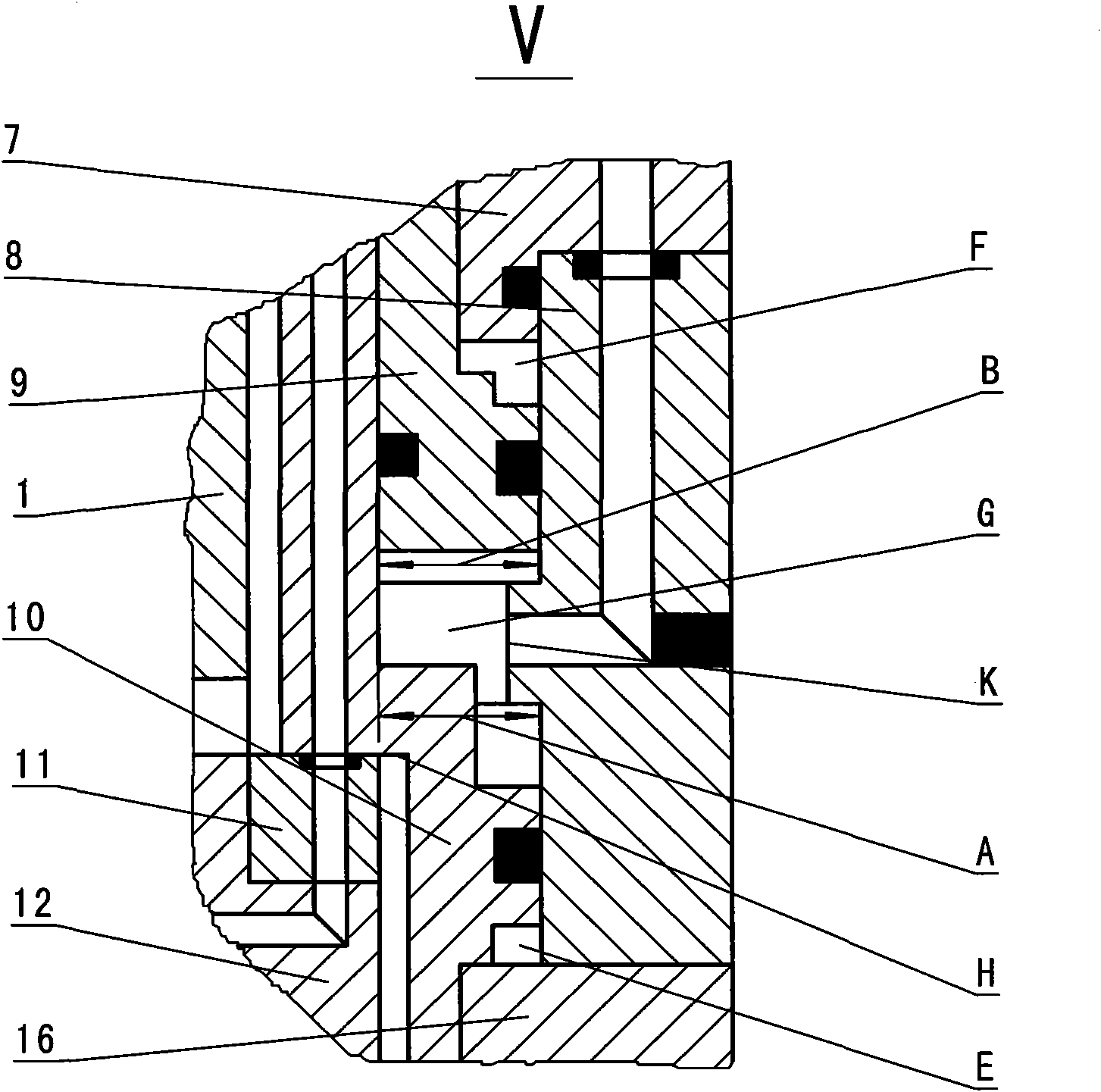 Knife striking and blowing mechanism of direct connected main shaft