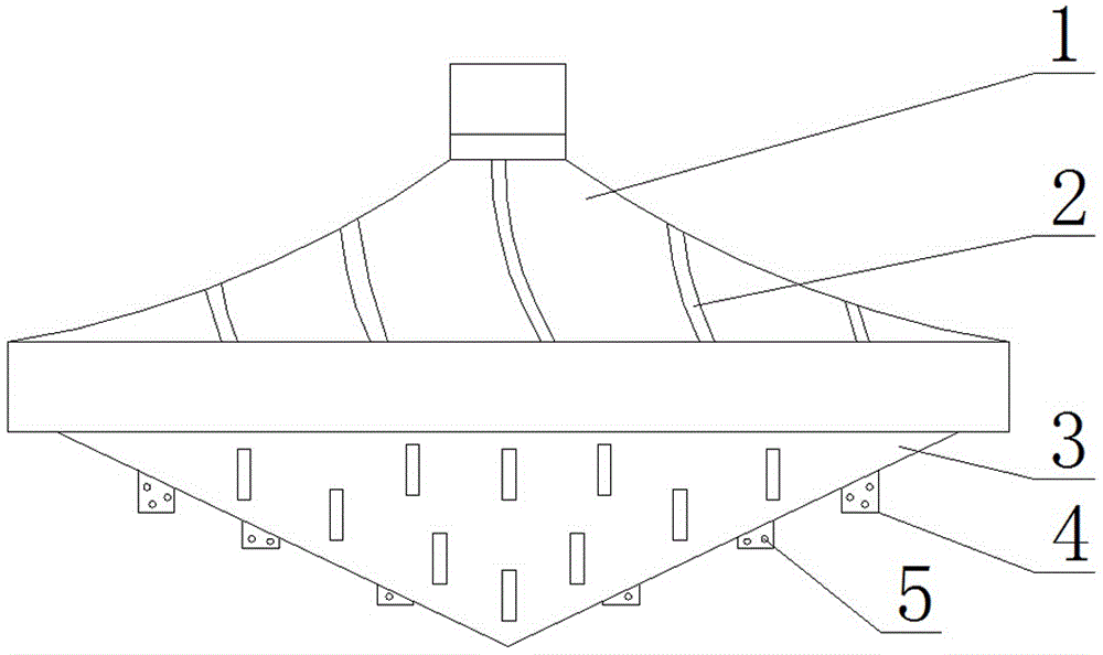 A quick-separation aerator dispersing disc for cable production sewage treatment