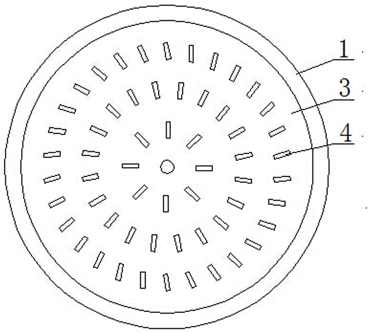 A quick-separation aerator dispersing disc for cable production sewage treatment