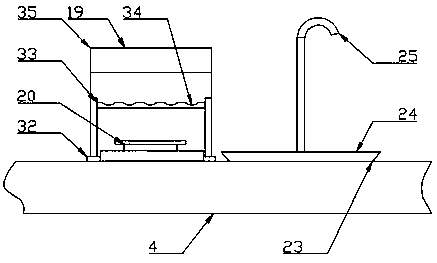 Medical waste liquid disinfecting device for laboratory department