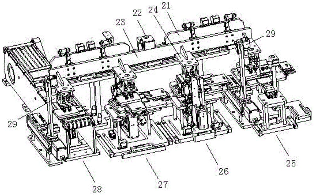 Full-automatic battery side processing production line