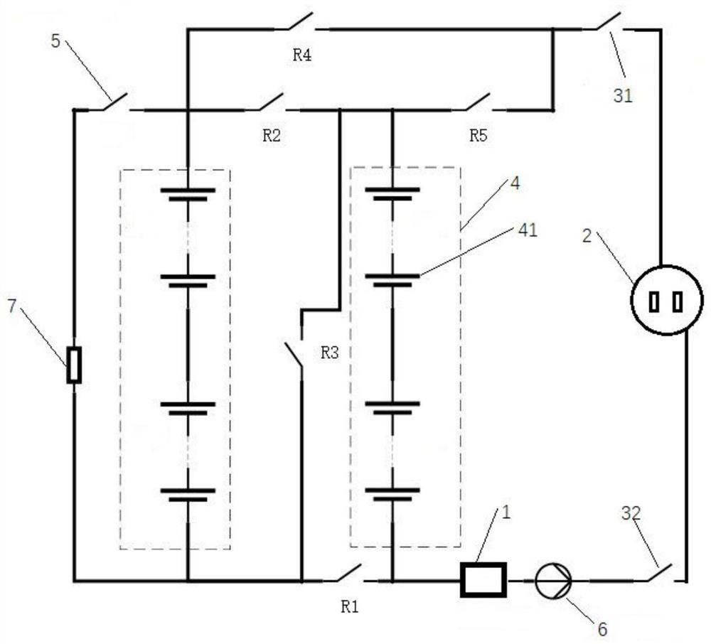 A fast charging system and method for electric vehicles
