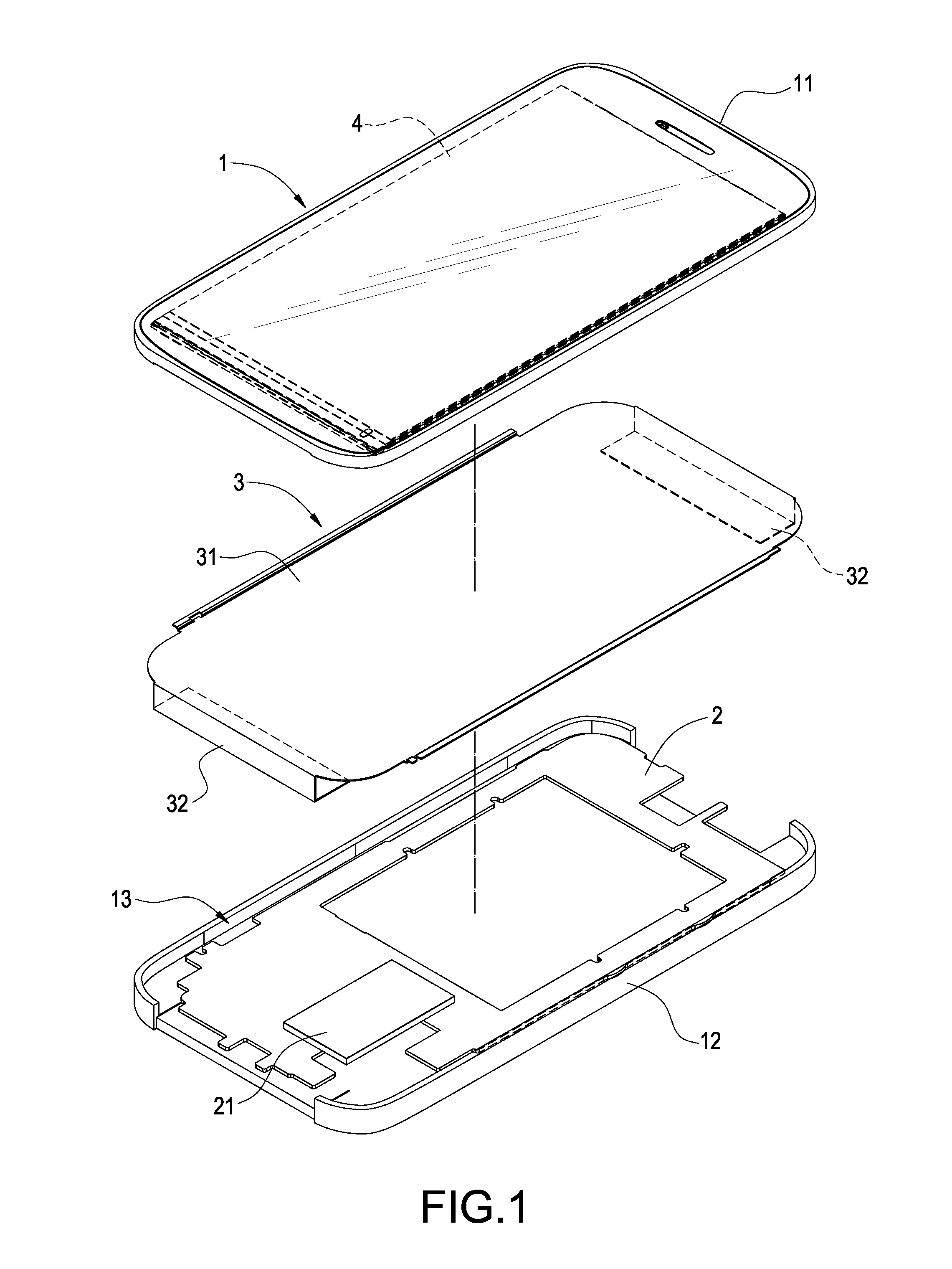 Portable electronic device with exposed heat dissipating mechanism