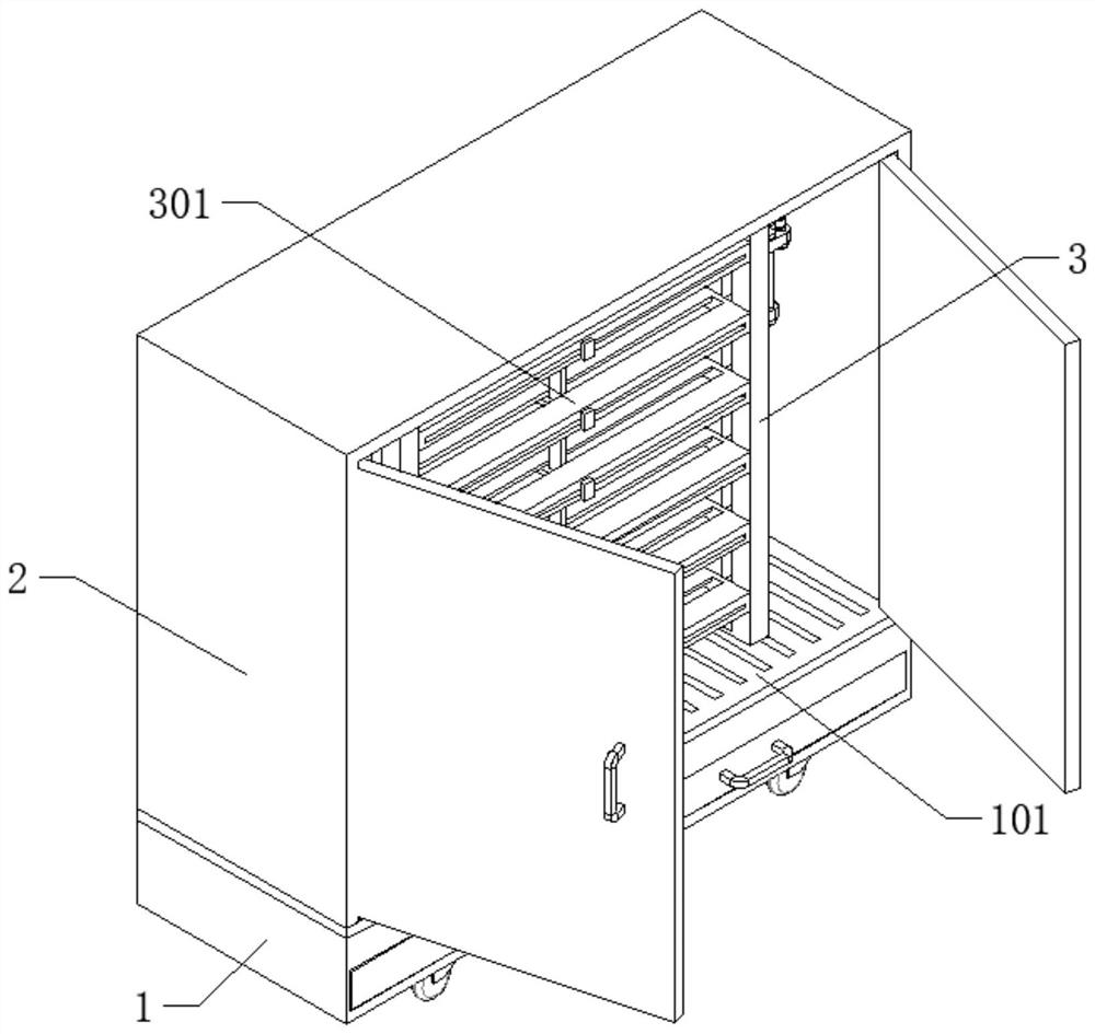 Multifunctional damp-proof file cabinet device