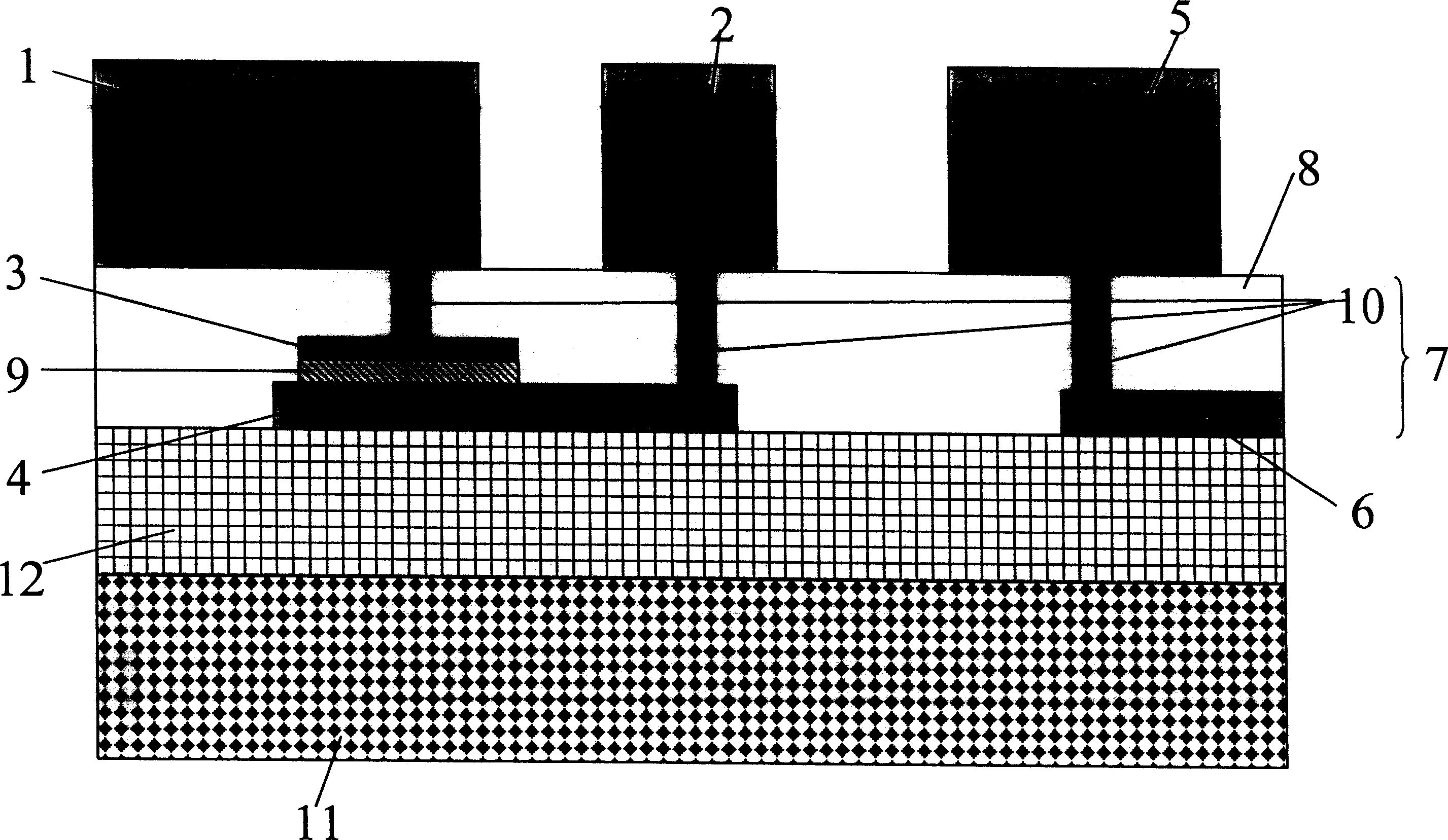 Integrated manufacturing process for stacked aluminium metal capacitor and inductor