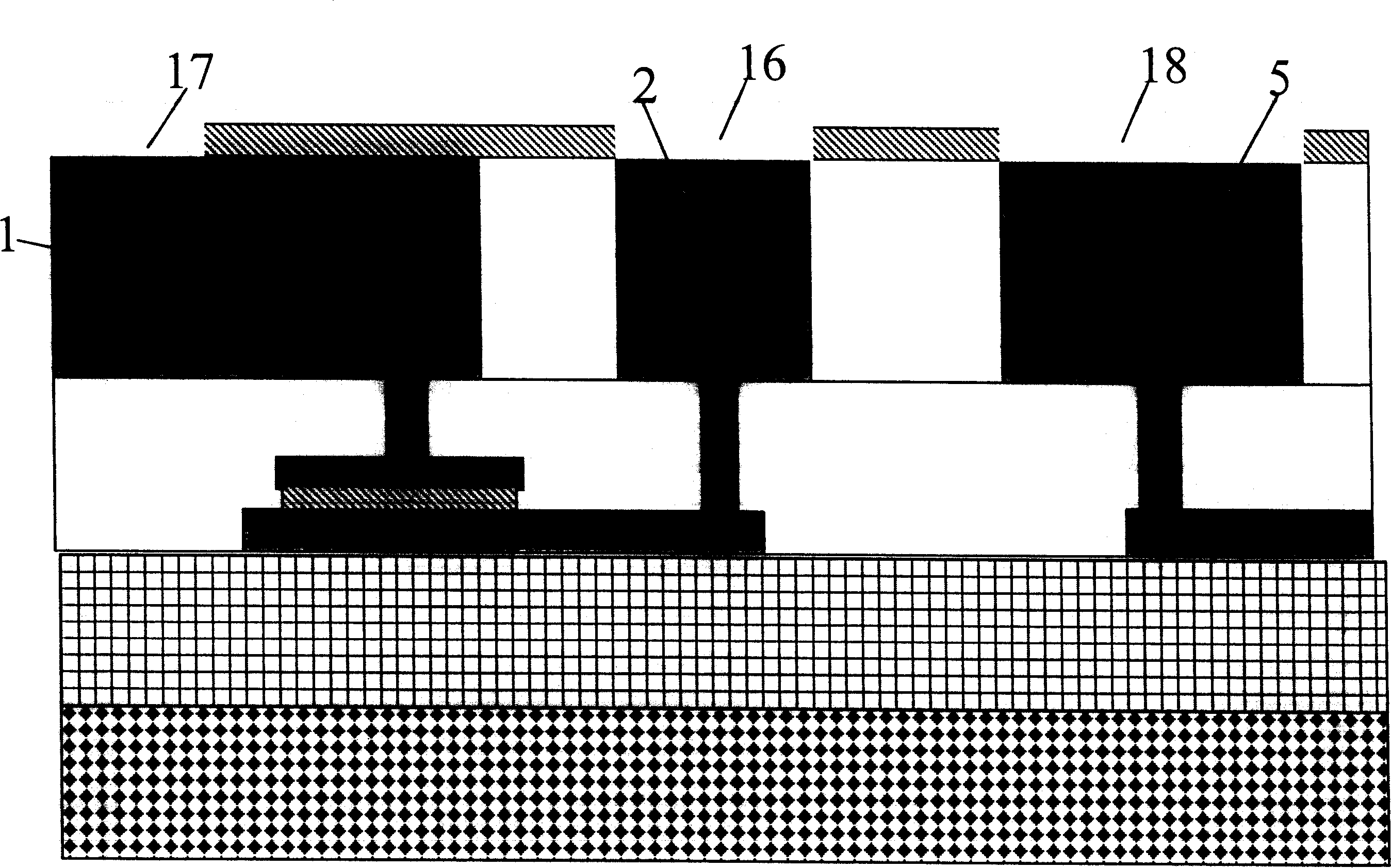 Integrated manufacturing process for stacked aluminium metal capacitor and inductor