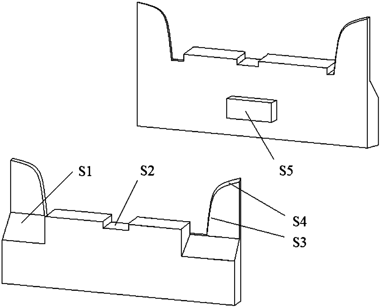 Argon-blowing butt-joint mechanism and steel ladle buggy