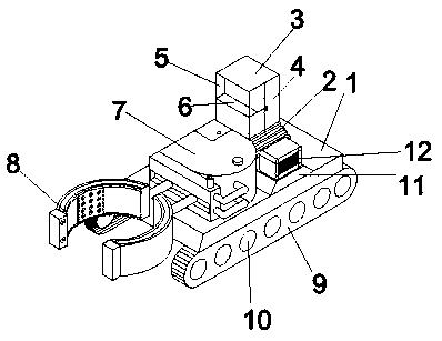 High-efficiency all-around fruit tree spraying vehicle