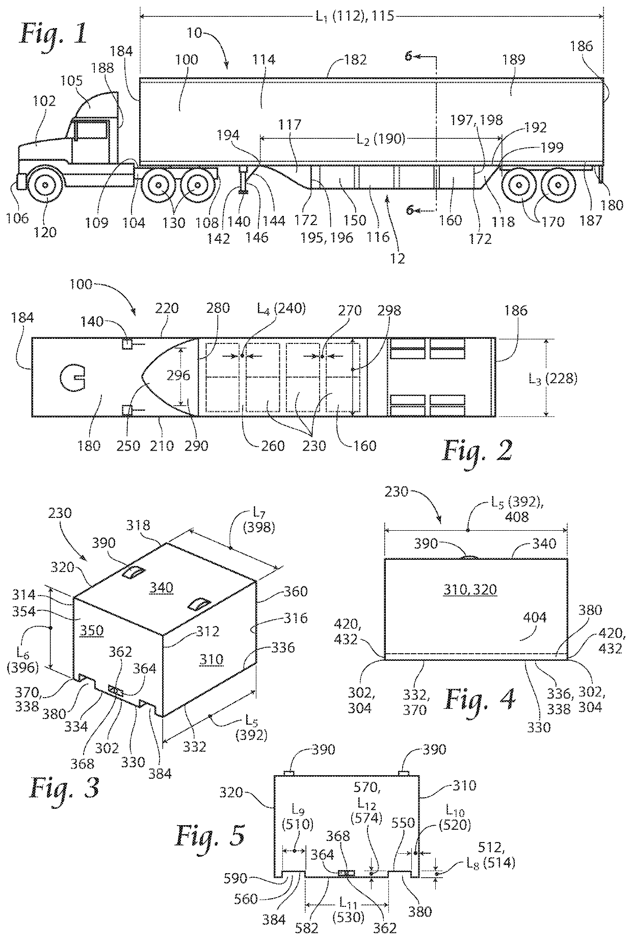 Trailer mounted battery range extender for electric truck tractor