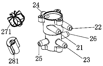Water passage control device and local cleaning device
