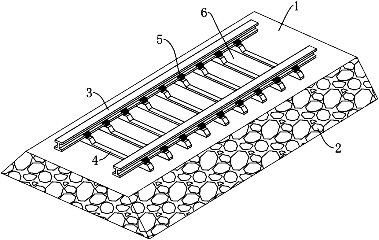 Business line tunnel and bridge section concrete tie renewal method