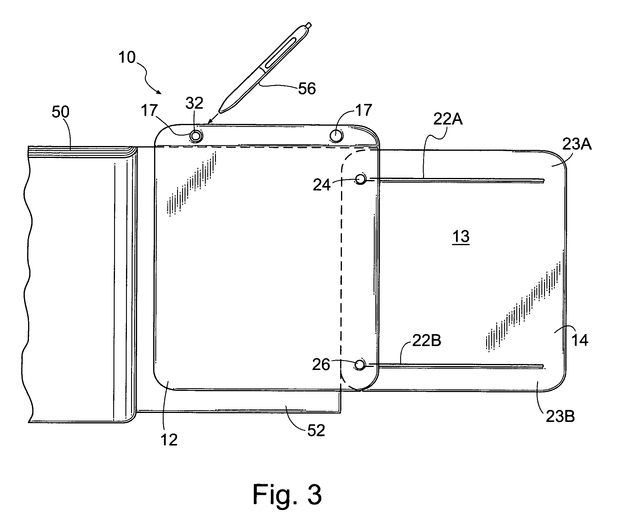 Portable writing platform for providing a stable writing surface adjacent to a book