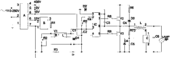 A high frequency electronic ballast