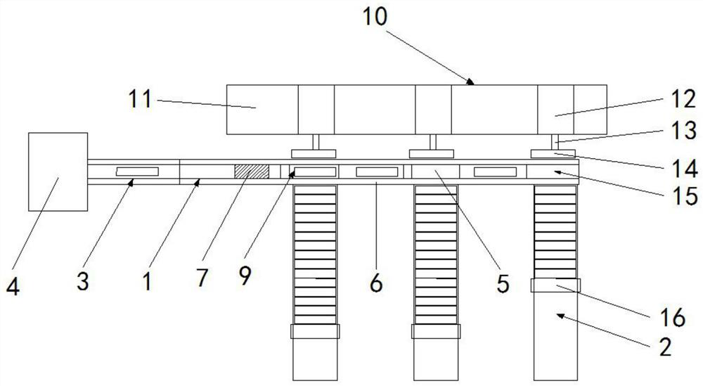 A bearing automatic stacking device