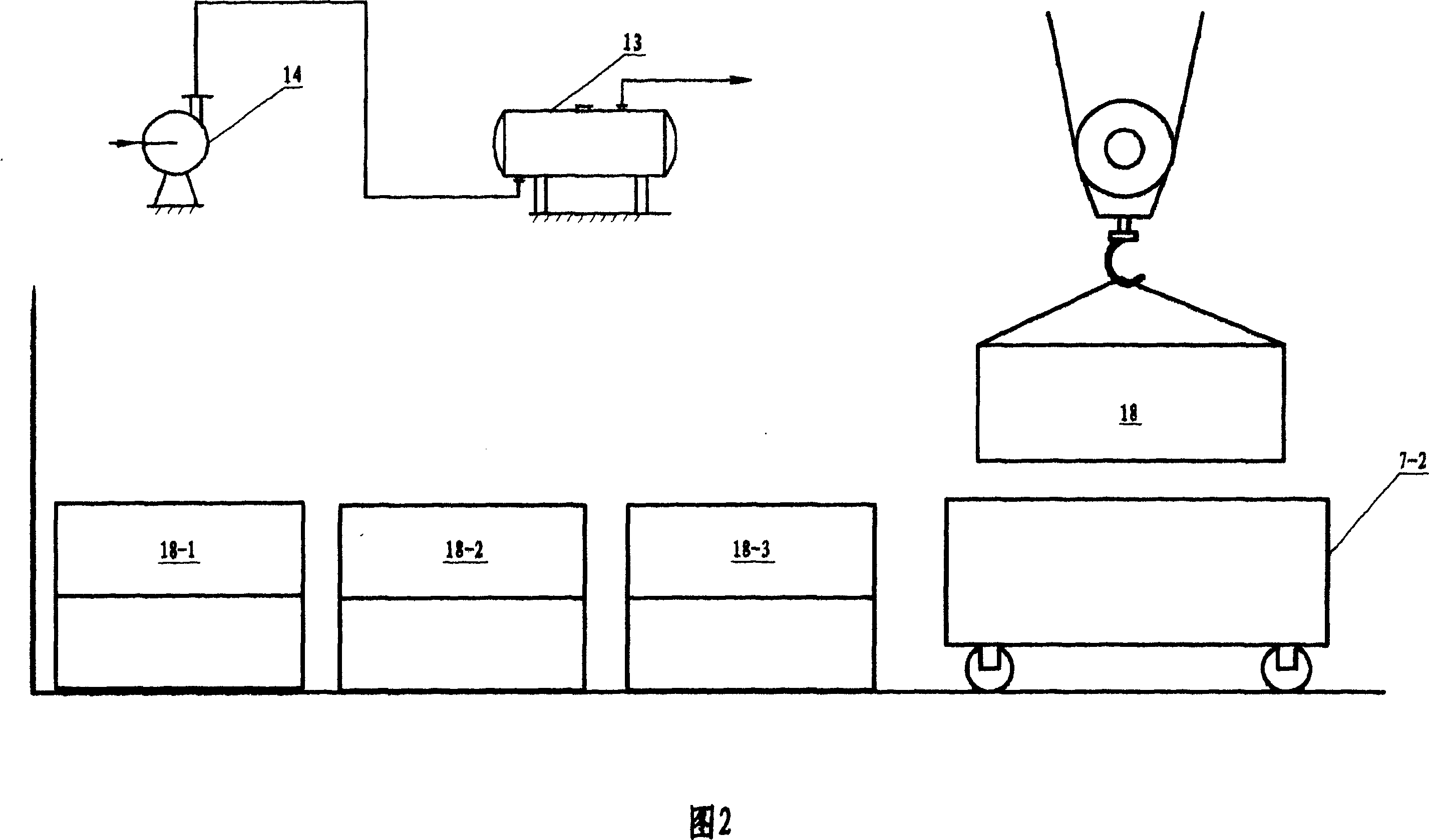 Process and device for producting artificial stone