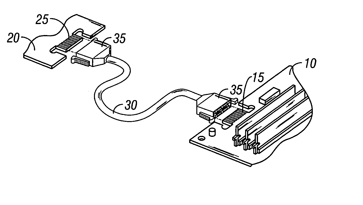 High speed shielded internal cable/connector