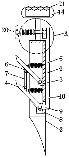 Sampling device and method for soil nitrate content detection