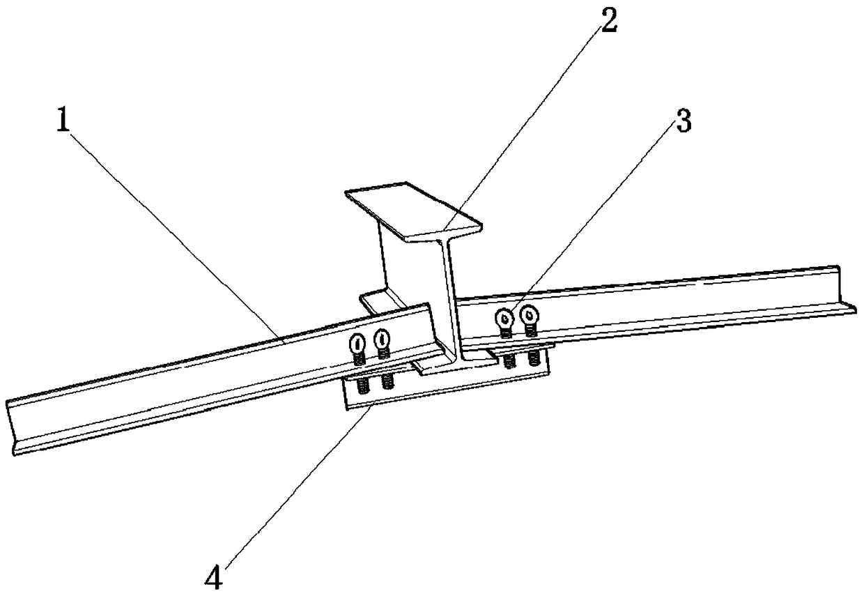 Special-shaped hook-face steel structure glass top face conversion frame and implementation method thereof