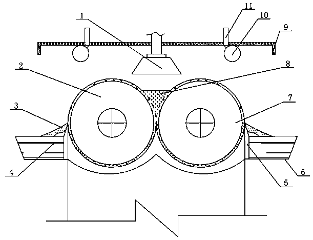 Double-roller dryer