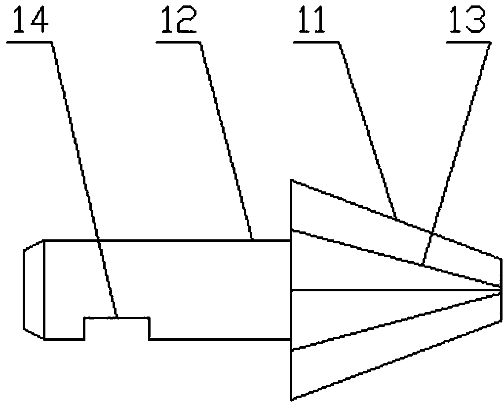 A flanging punch