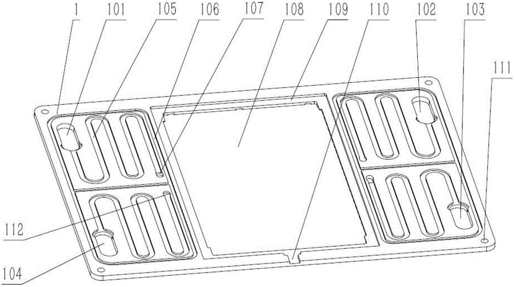 Liquid flow box for liquid flow battery and single battery thereof