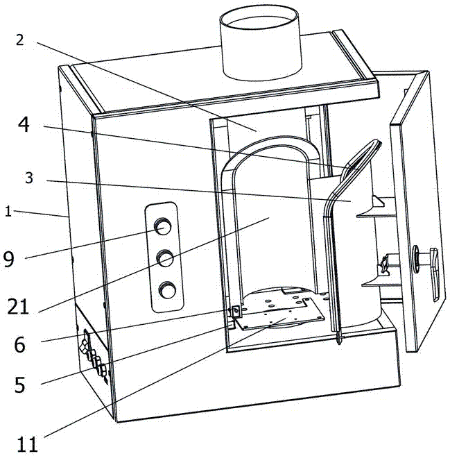 Sending device for material pneumatic conveying system