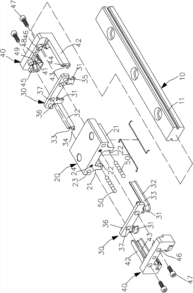 Refluxing system for linear sliding rail