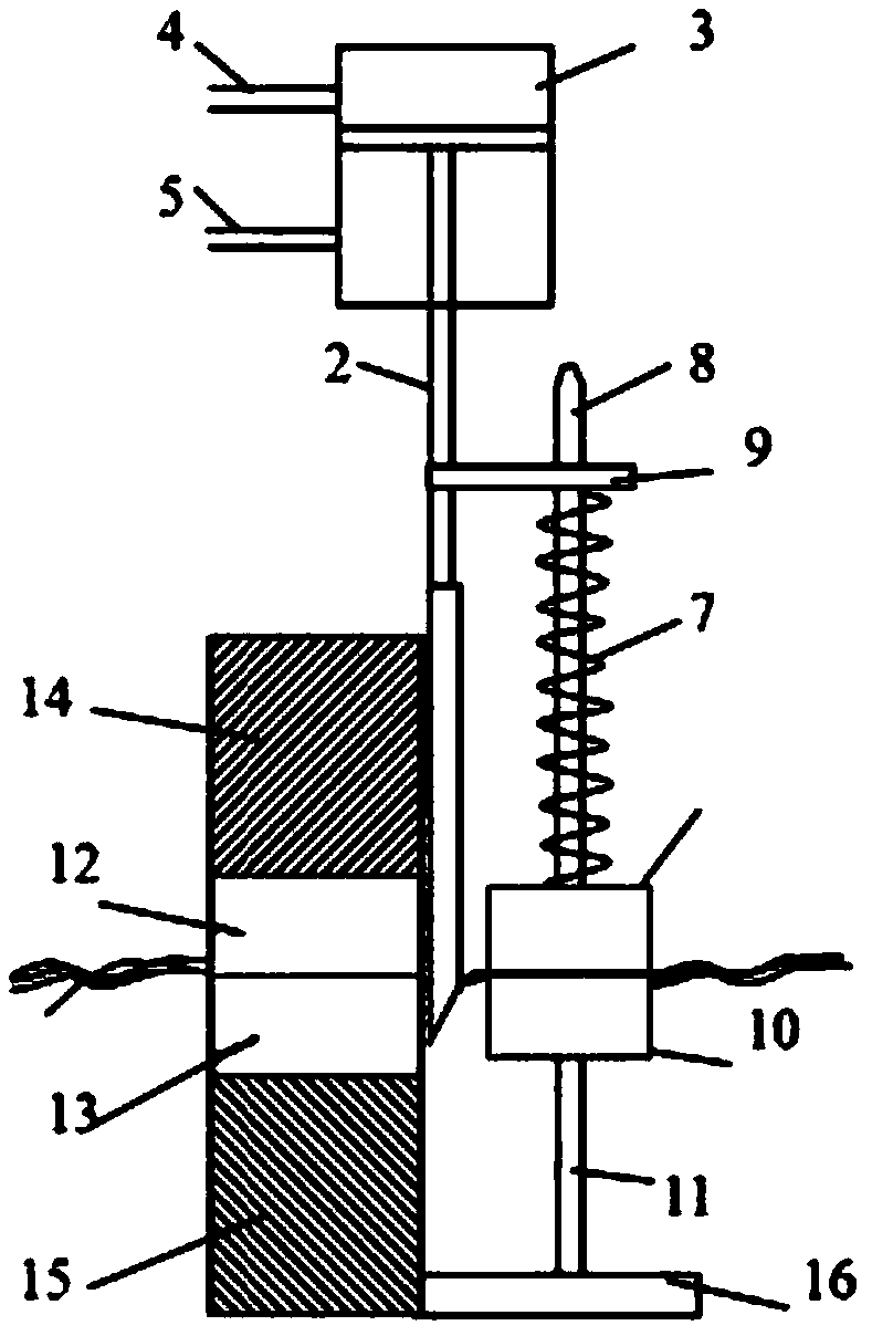 External switch blade type fiber bundle cutting-off mechanism for beam intensity machine and application