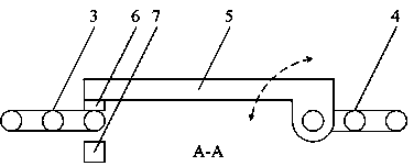 Electromagnetic principle-based driving belt with automatic sieving function