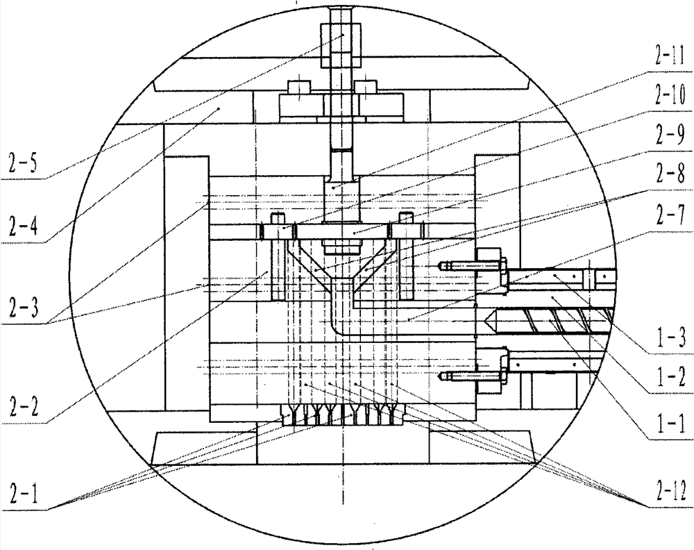 Differential type extruder and molding technique thereof