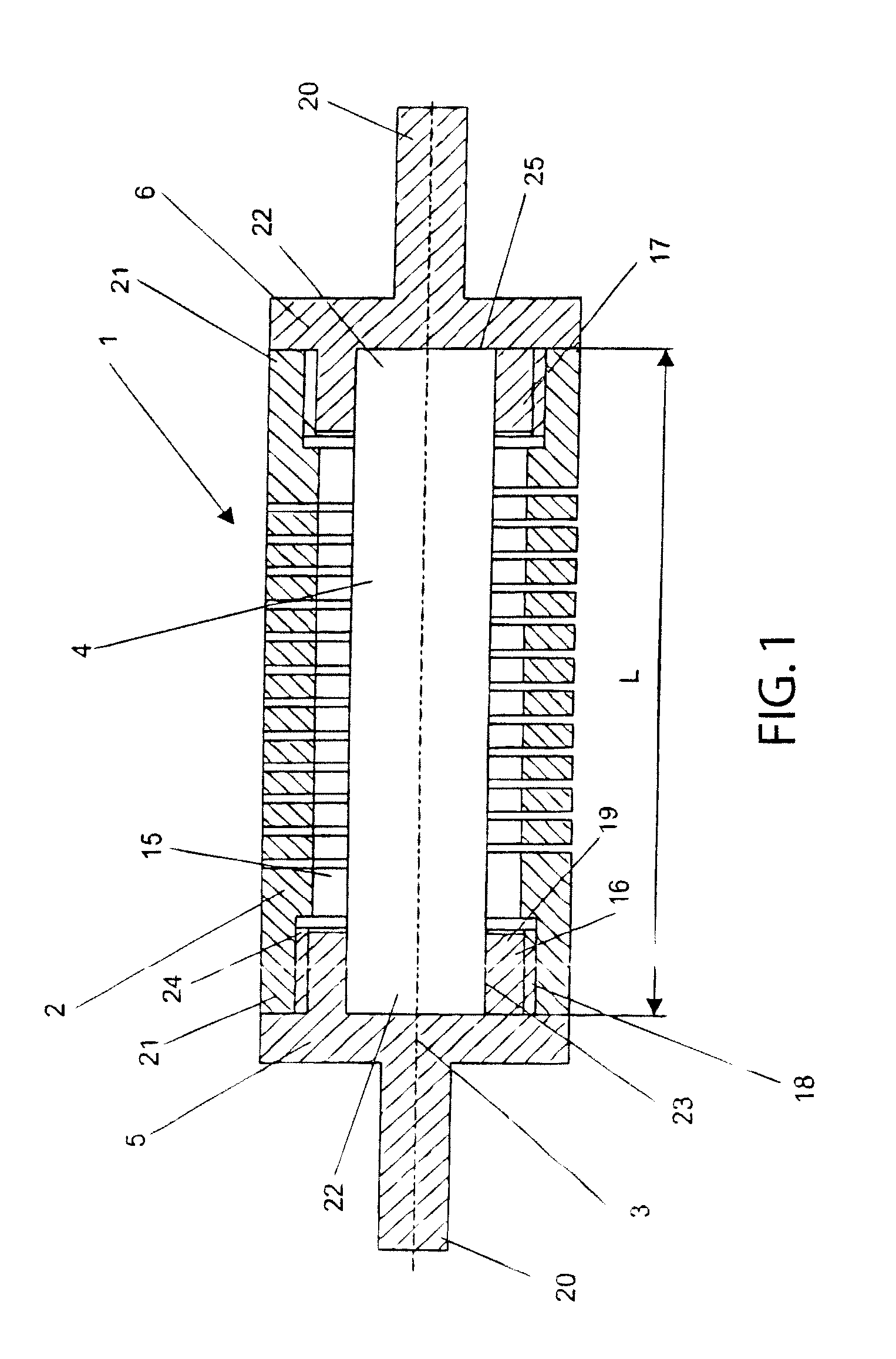 Damping element and device for stabilization of adjacent vertebral bodies