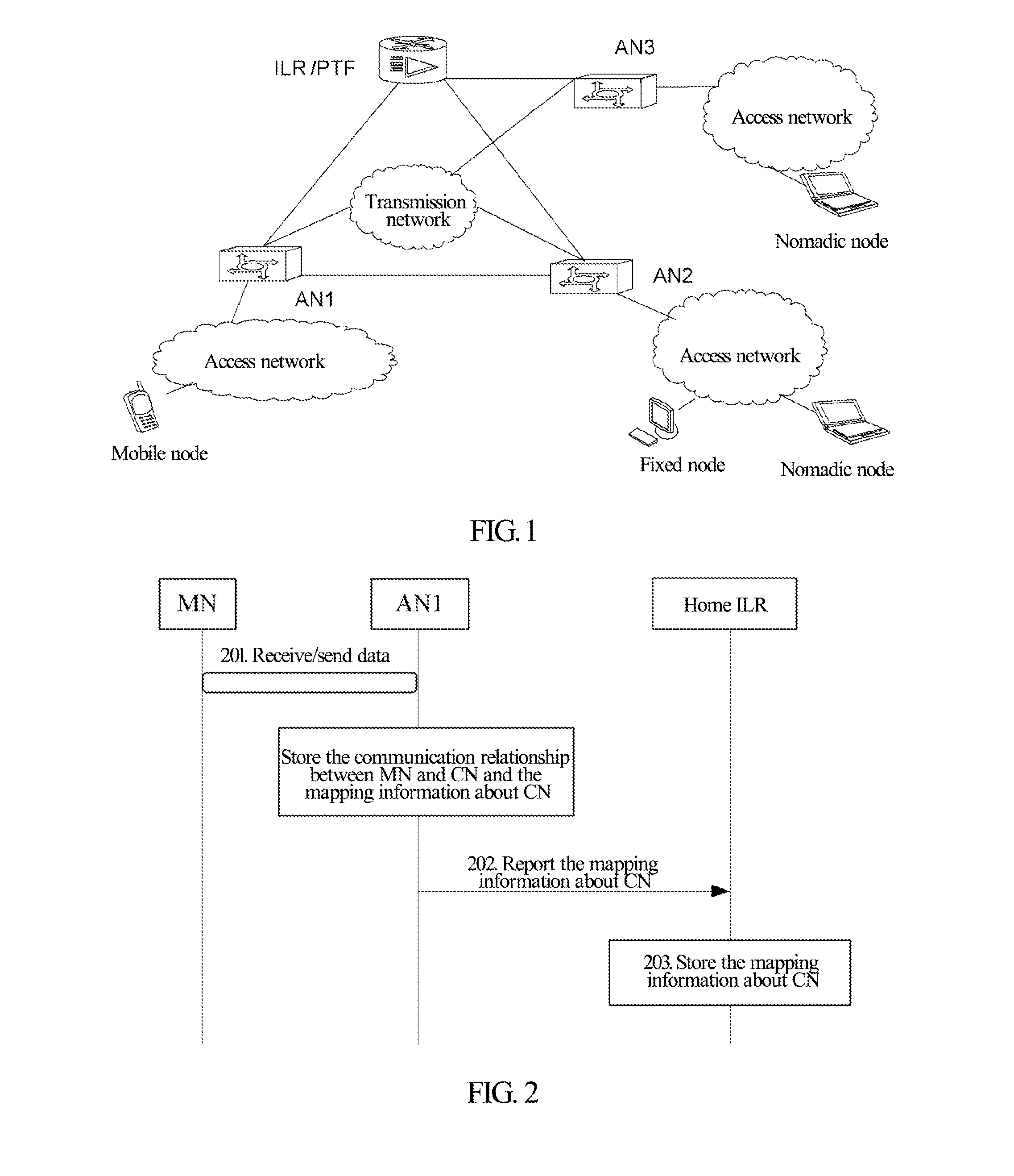 Method for information notification and method and access node for forwarding data message during handover procedure